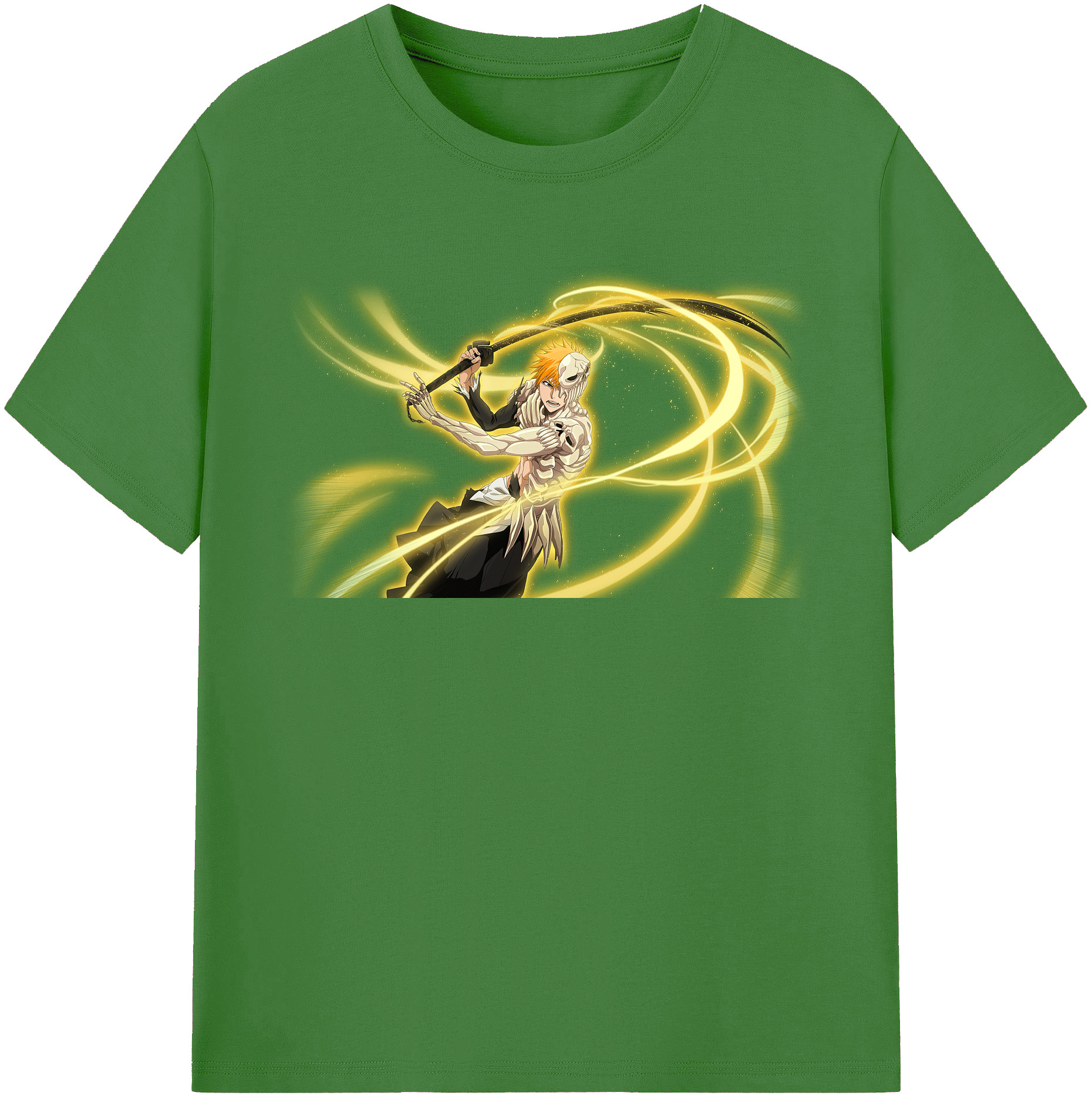 （画像用） ブリーチ 黒崎一護（くろさき いちご）BLEACH Kurosaki Ichigo レディースカジュアルプリントTシャツ（綿100％）